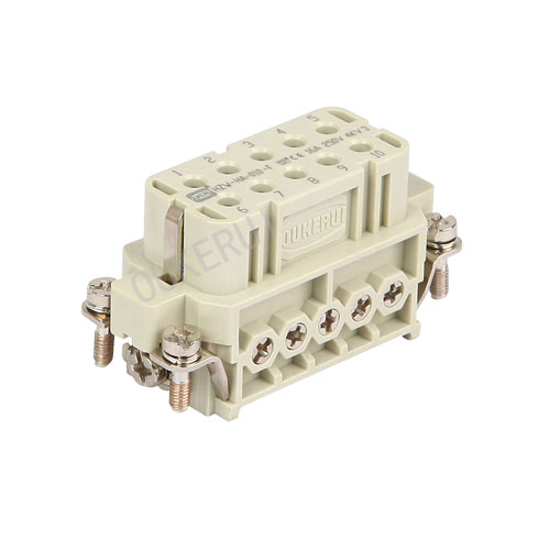 10 Pin 16A 250V Heavy Duty Connector Hun-indsats