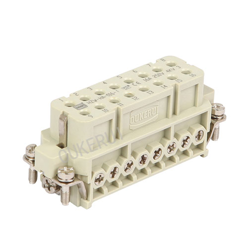 16 Pin 16A 250V Heavy Duty Connector Hun-indsats